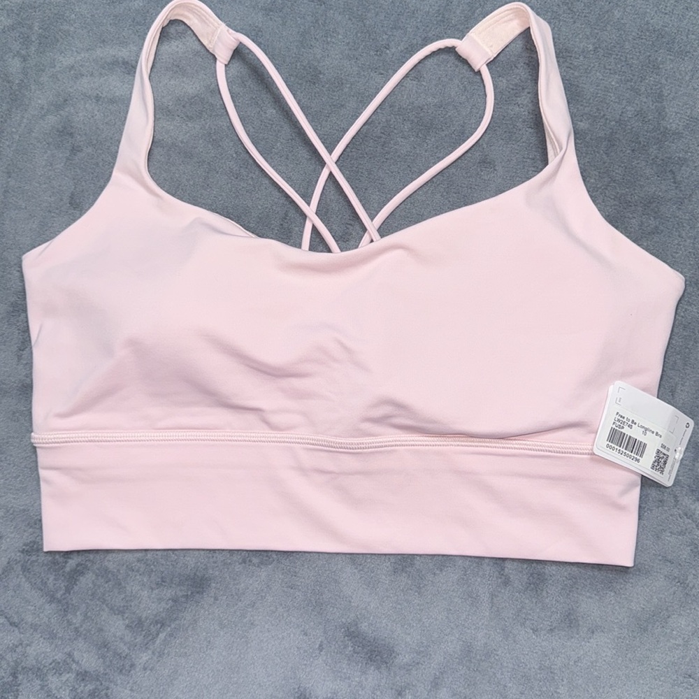 Lululemon Free To Be Bra *Long Line/Flush Pink-Size 10 - Picture 3 of 5
